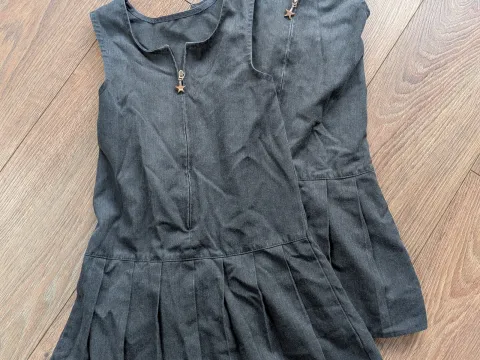 2 Zip Through Pinafore Dresses