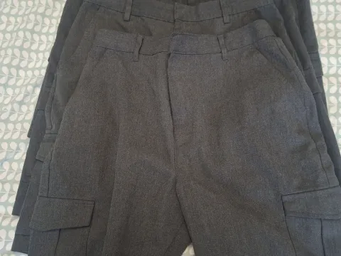 4 pairs grey shorts from age 11-12 to 13-14