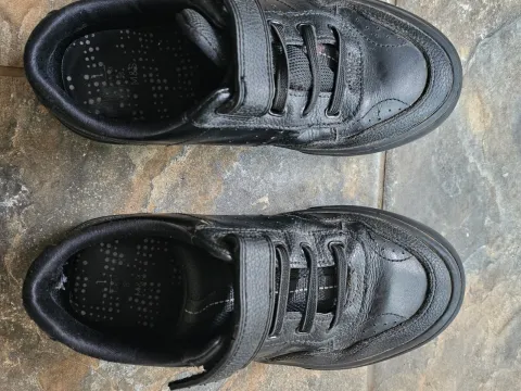 Black M&S school shoes