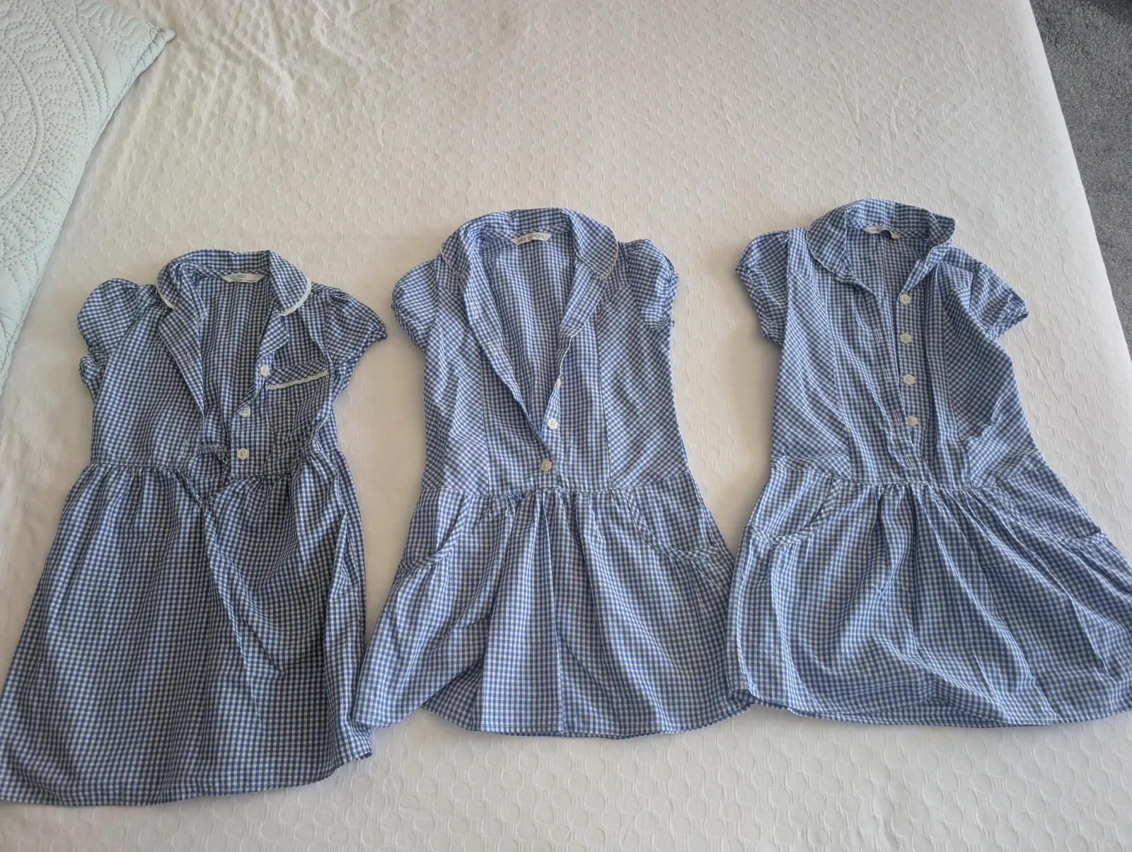 3 x blue summer dress age 4-5
