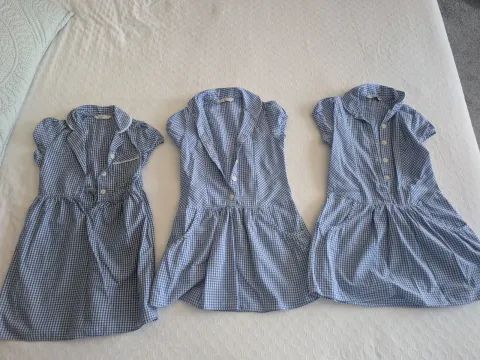 3 x blue summer dress age 4-5