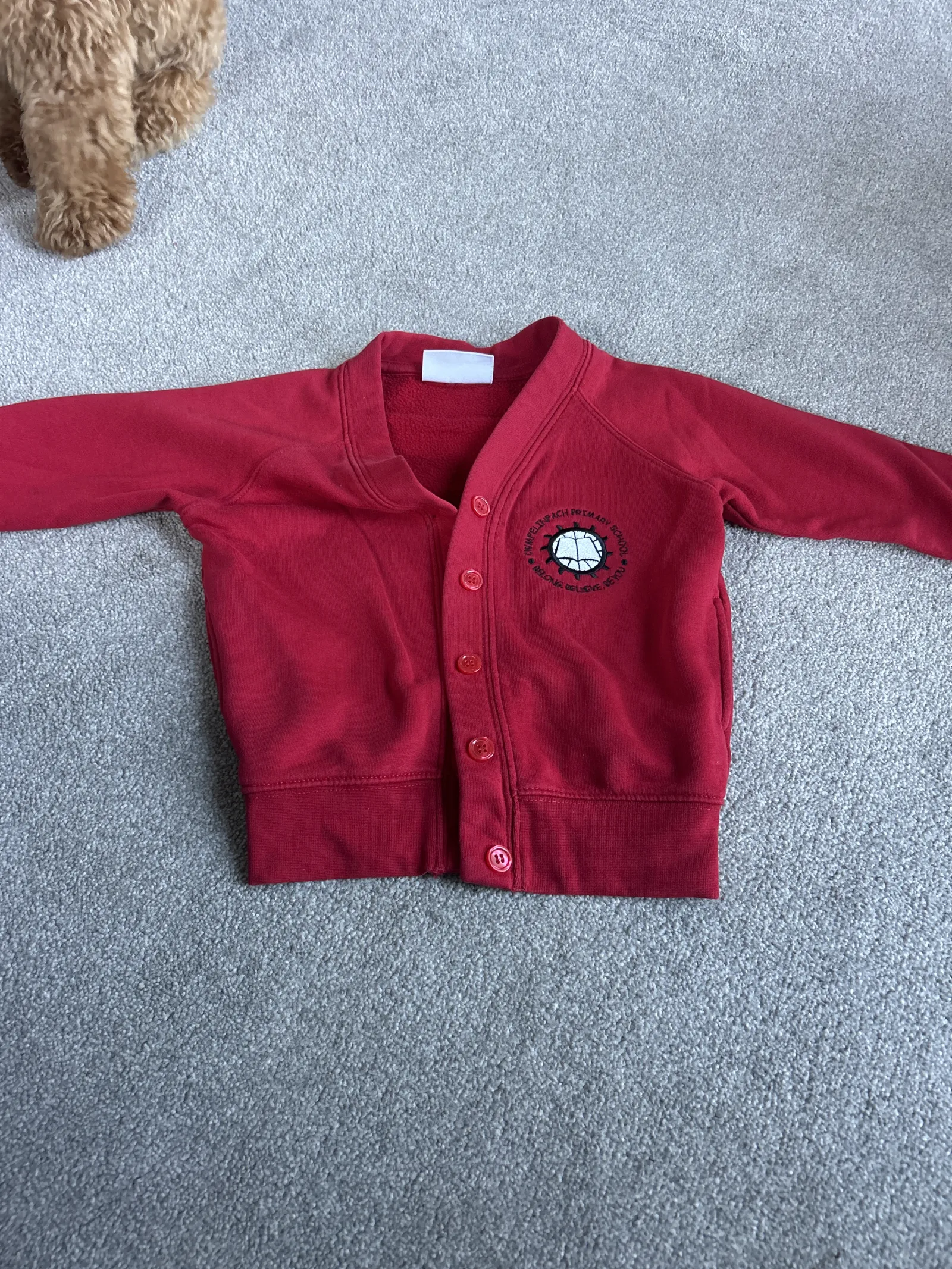 Red Cardigan 3-4