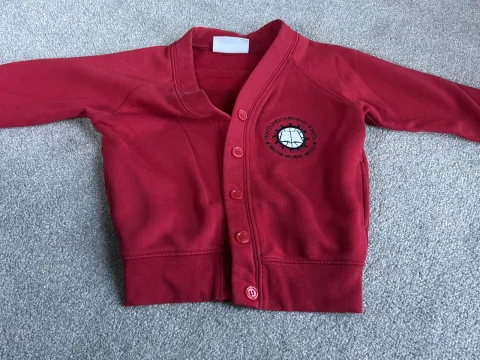 Red Cardigan 3-4
