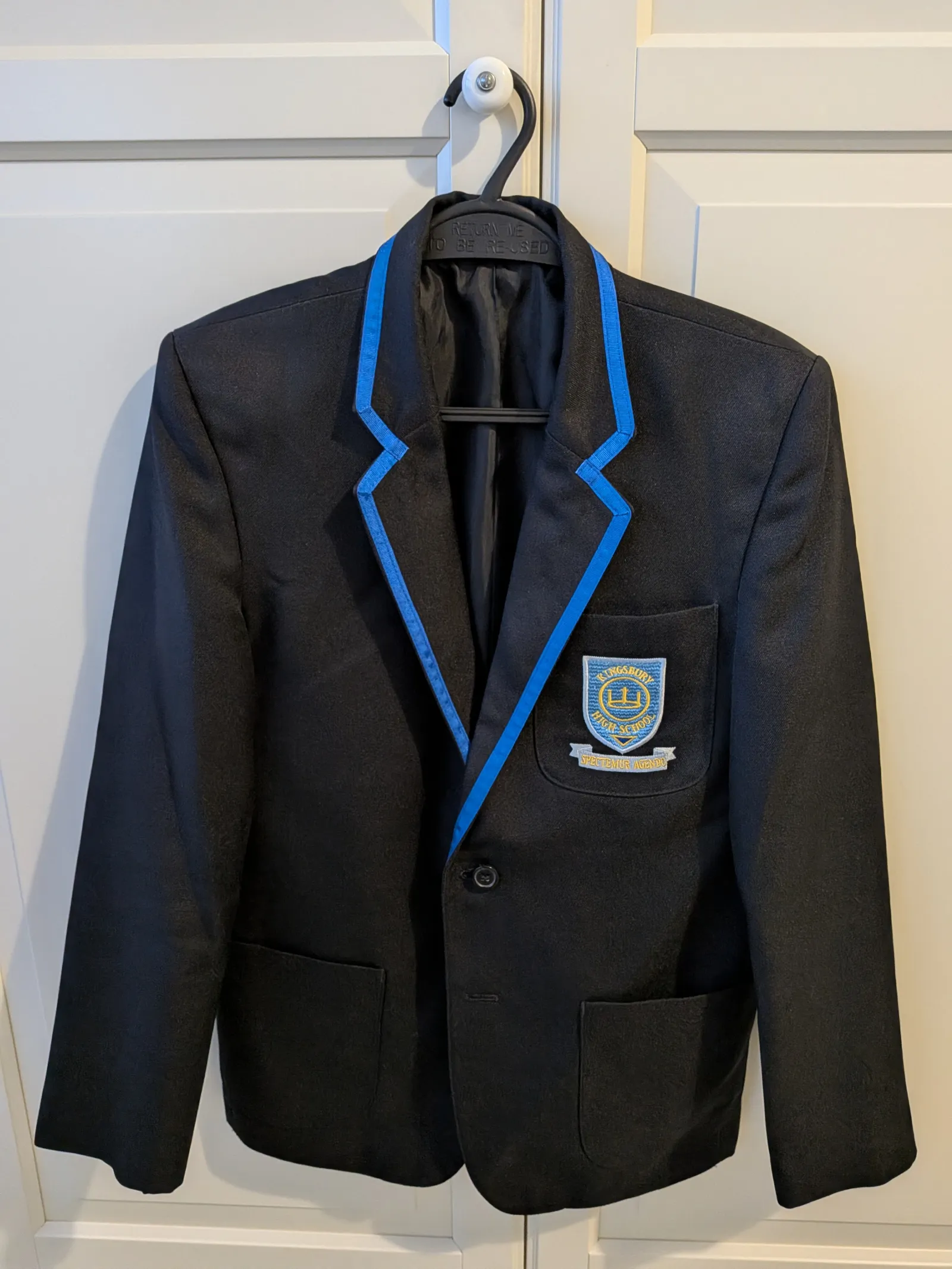 Black School Blazer (boys), size 32 inches, good as new