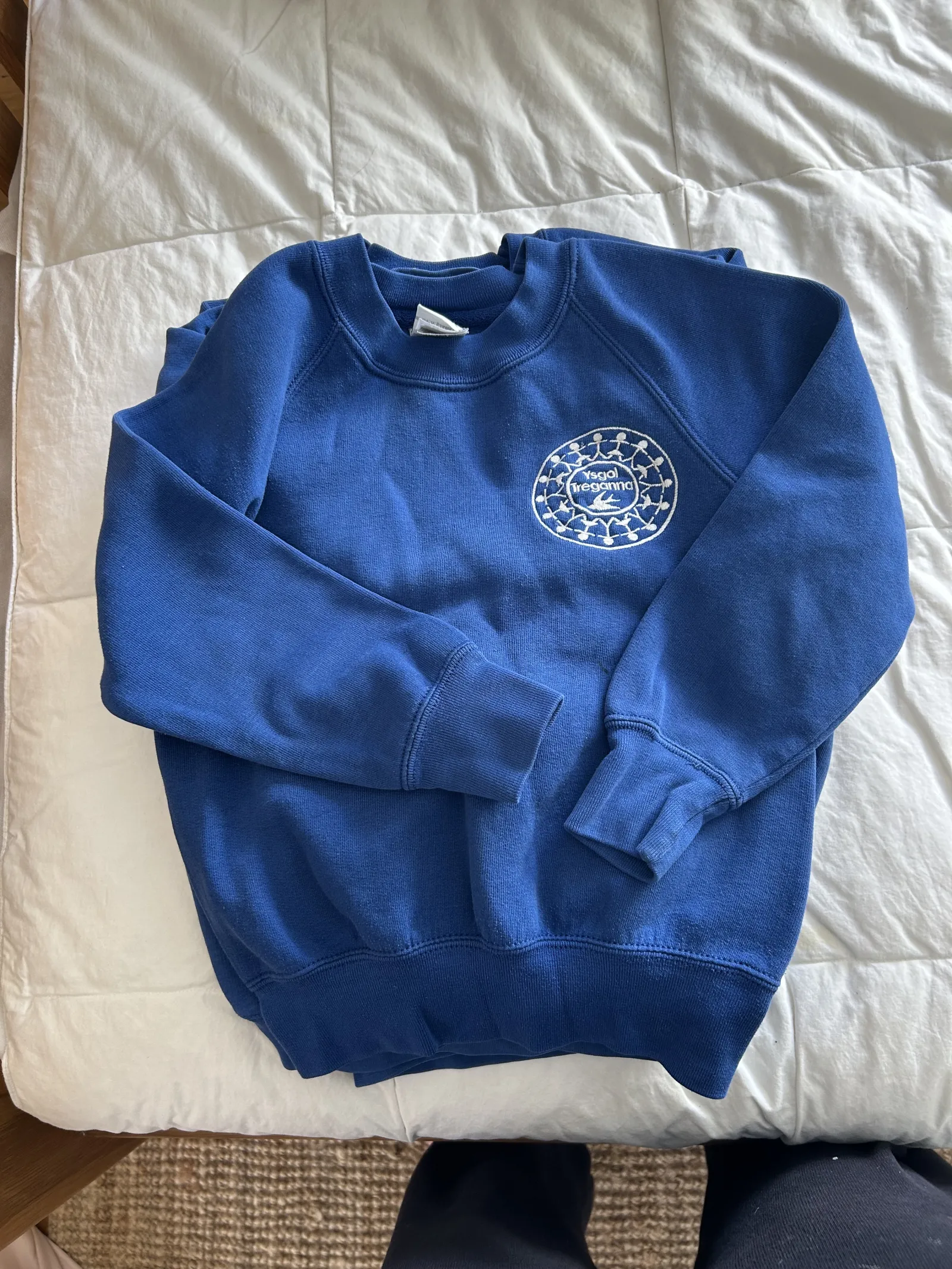 Blue school jumpers