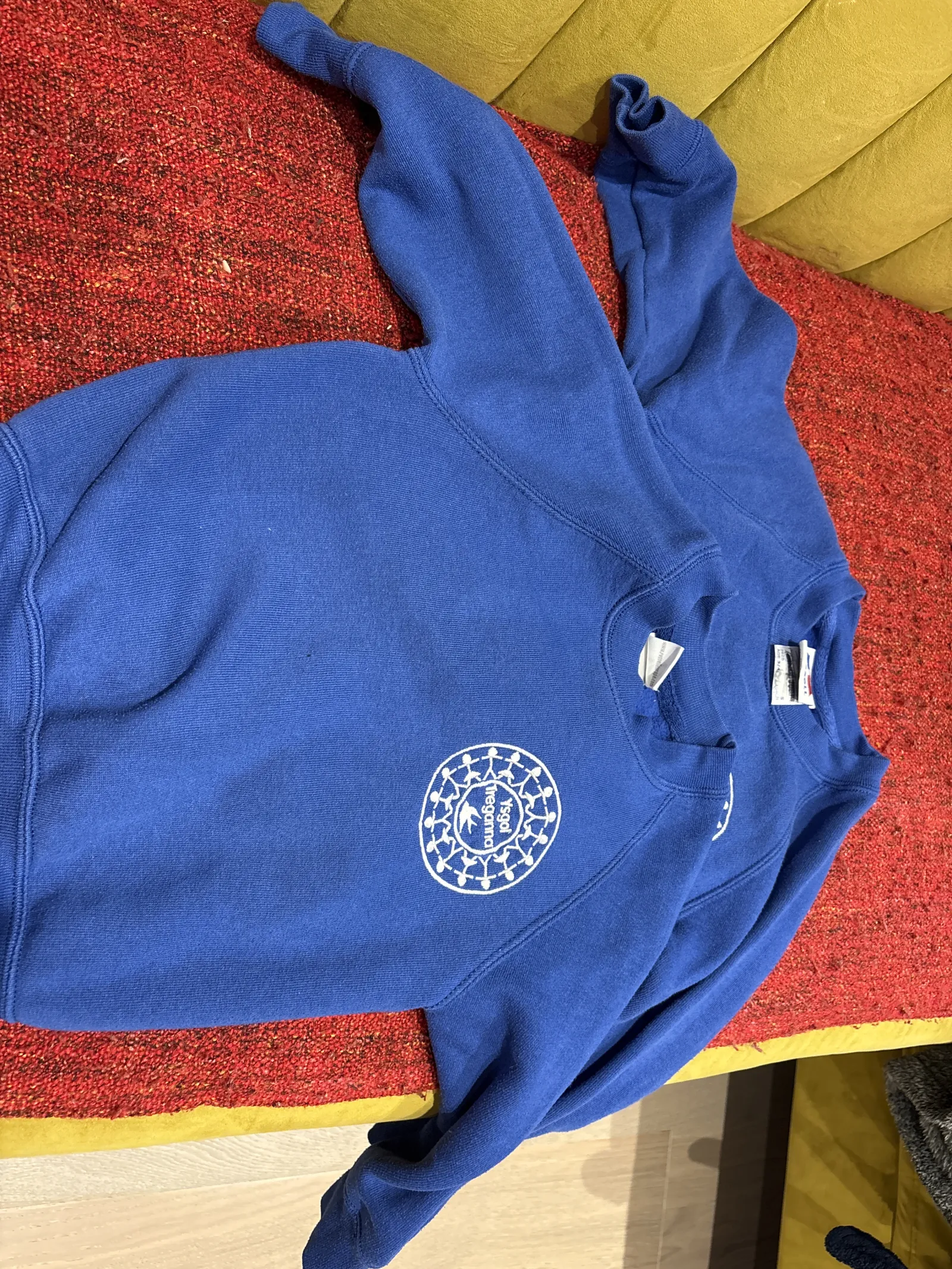 2 Treganna blue jumpers