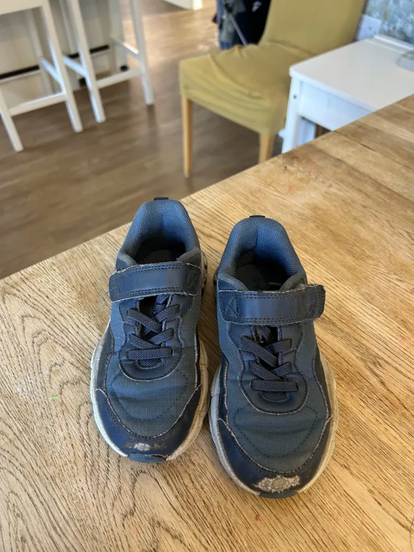 Next Navy trainers. Size 10 Toes scuffed but still some life in them