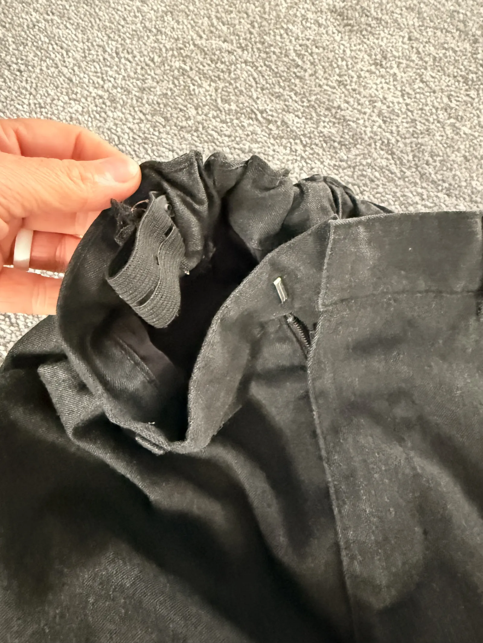 Boys dark grey trousers 12-13 yrs
