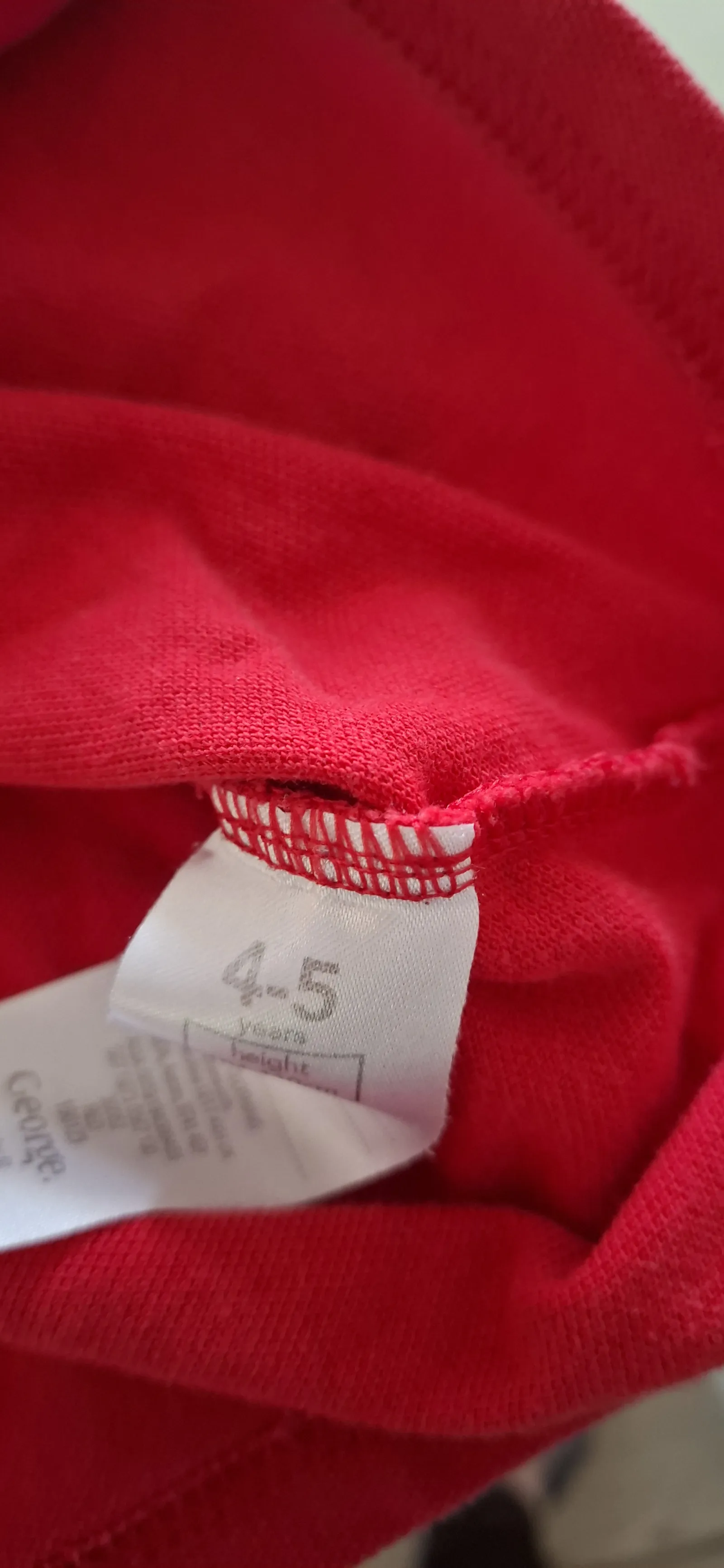 Red polo shirt size 4-5