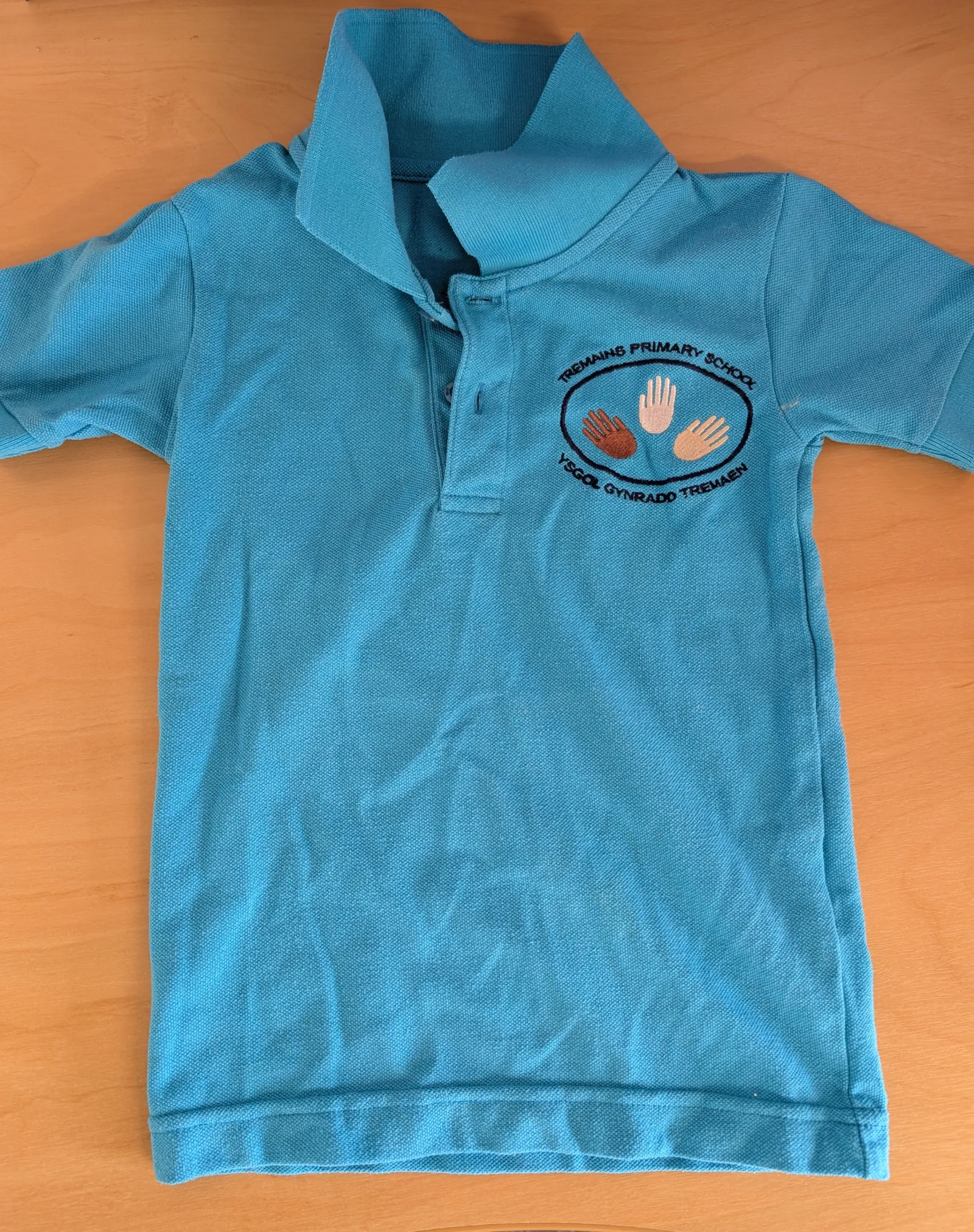 Badged school polo shirt aged 2-3