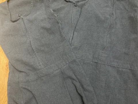 Grey pinafore dress