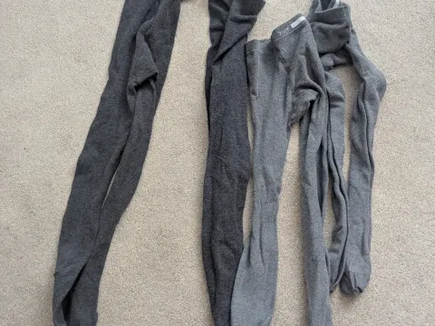 4 pairs of grey school tights.
