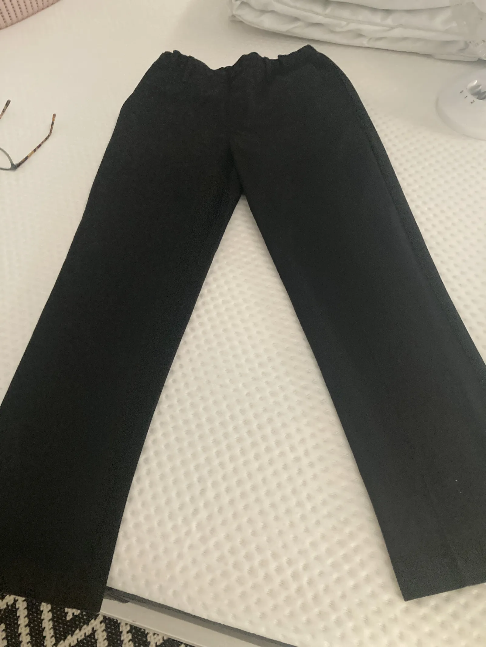 Boys black school trousers, m&s