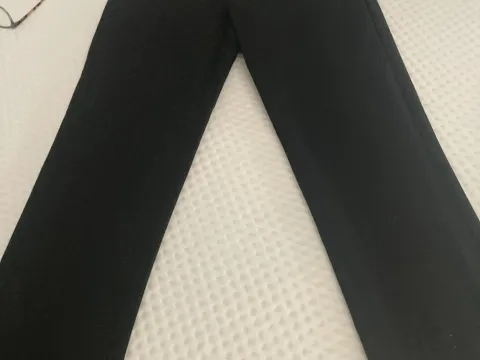 Boys black school trousers, m&s