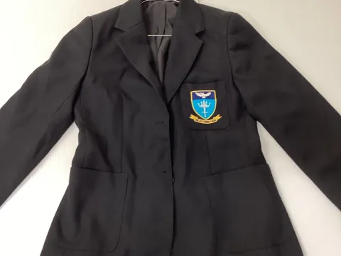 Black school badged blazer