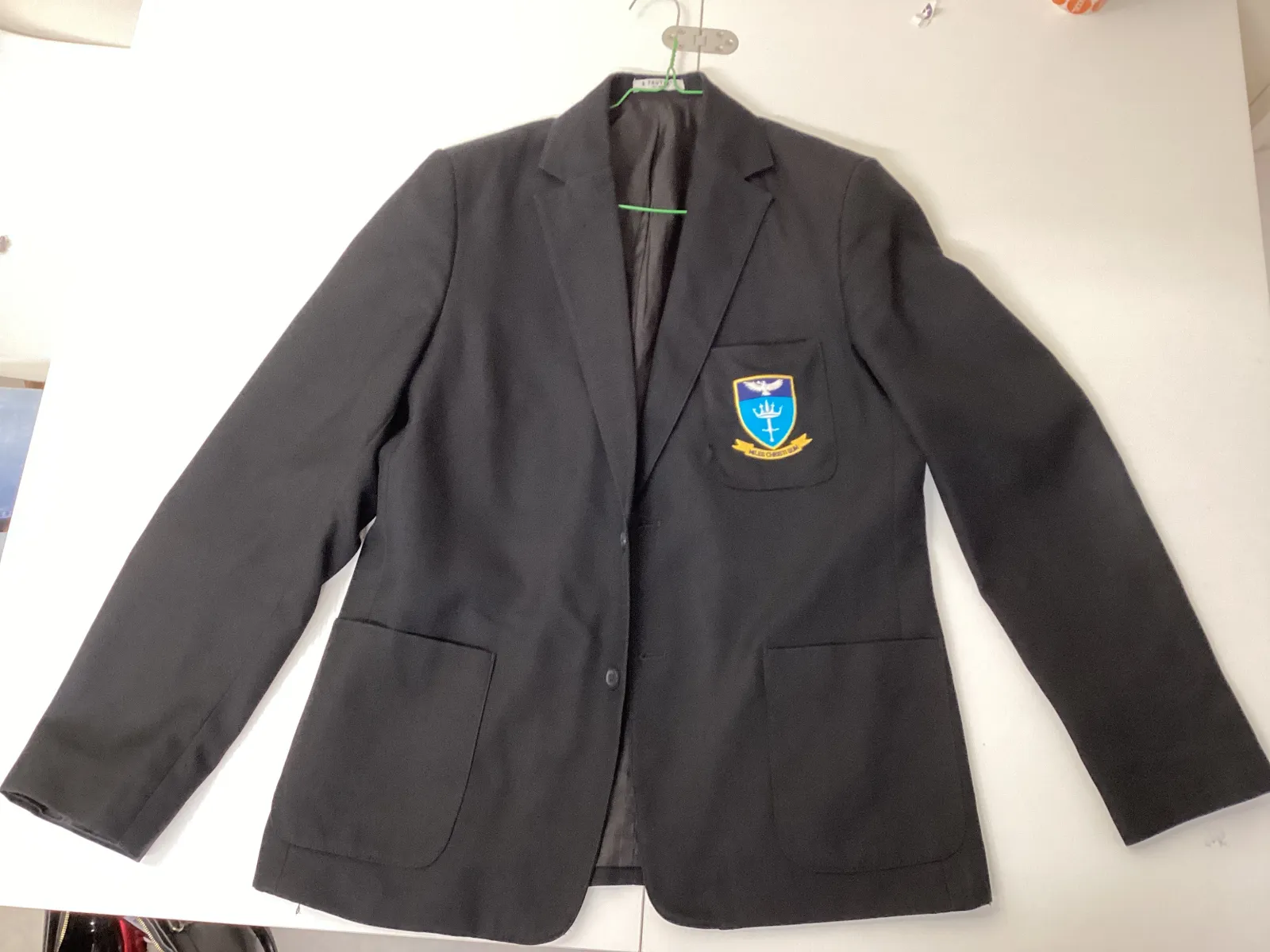 Black school badged blazer