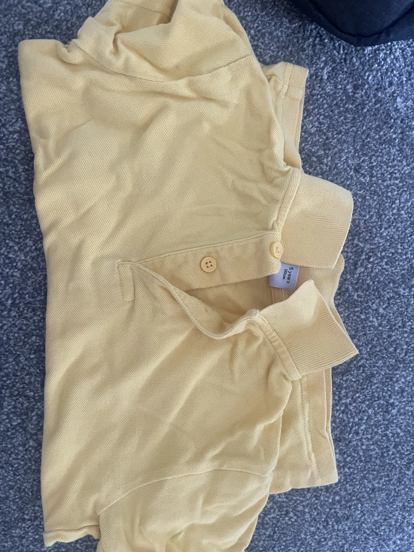 Yellow polo t shirt