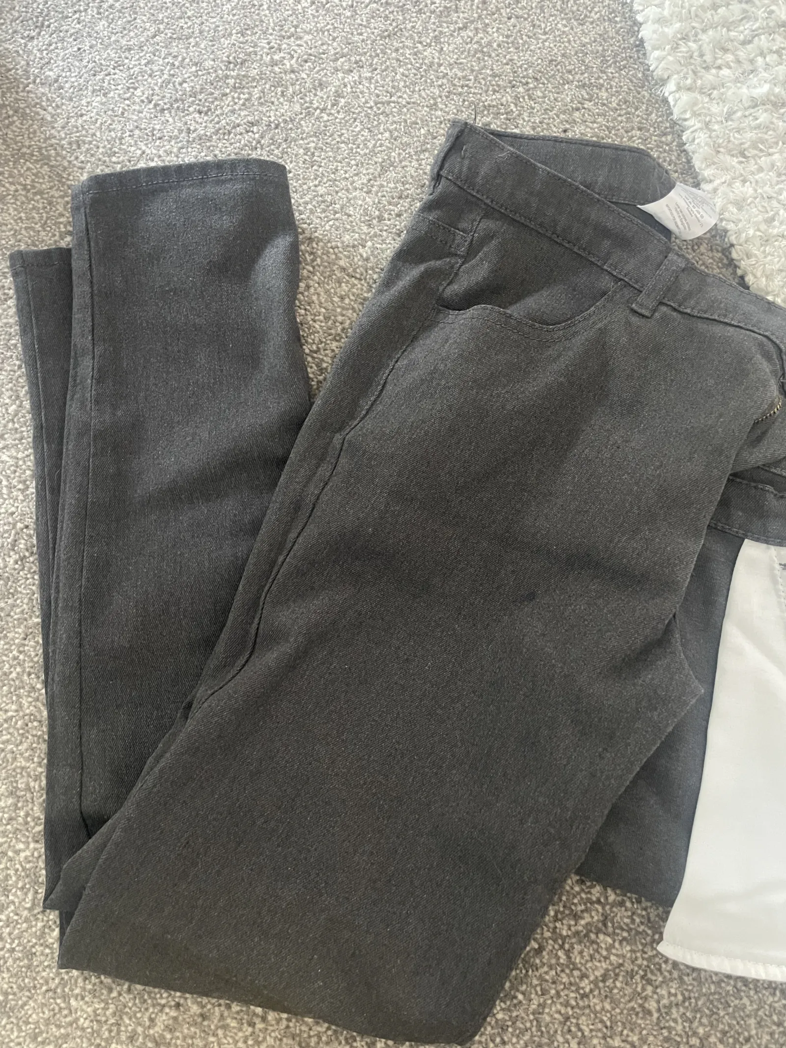 Grey school trousers