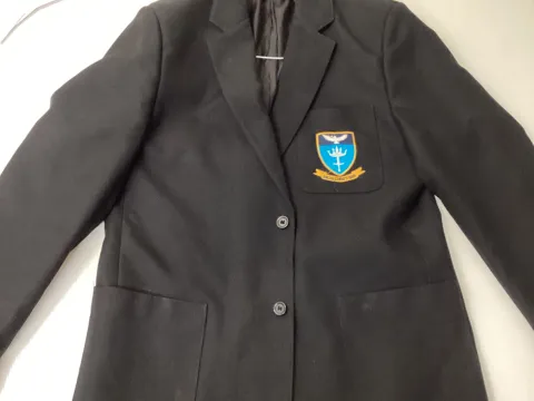 Black school badged blazer
