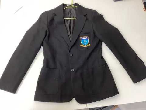 Black school badged blazer