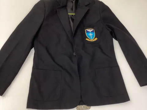 Black school badged blazer