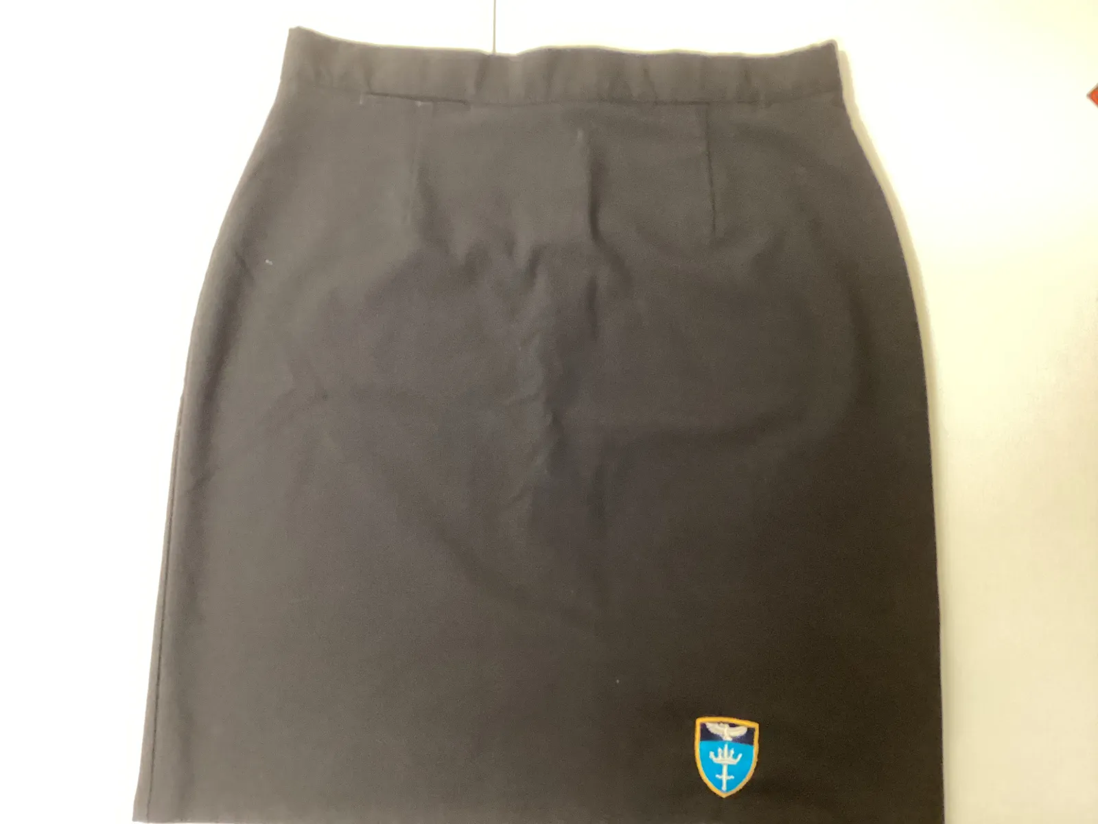 Black straight school skirt