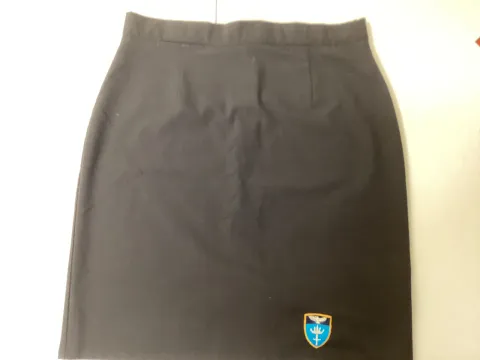 Black straight school skirt