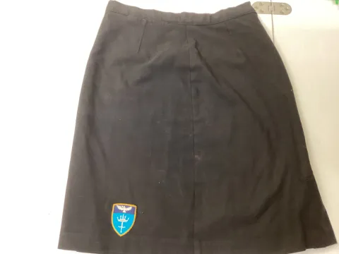 Black straight school skirt