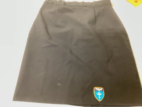 Black, straight school skirt