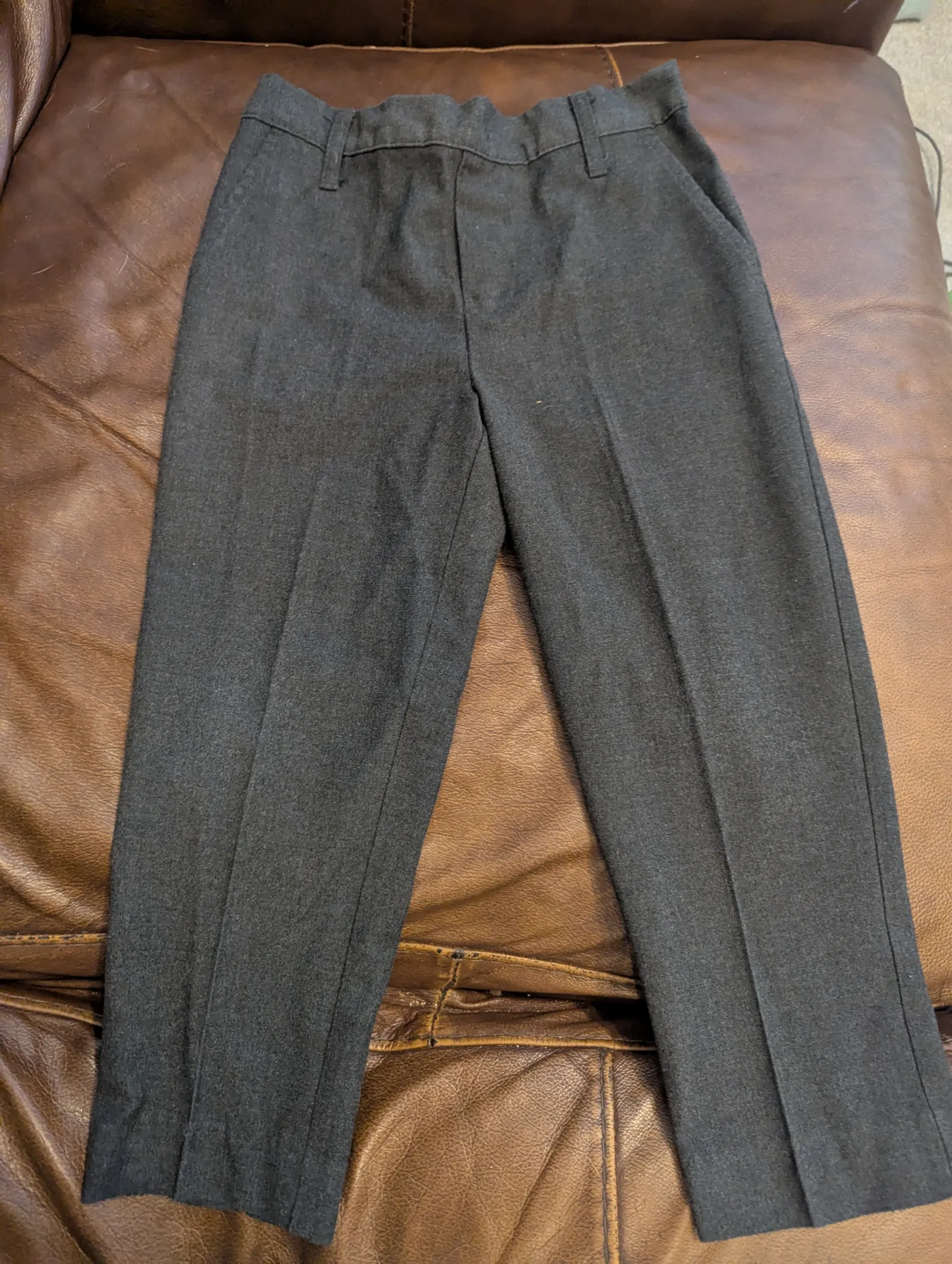 Boys grey school.trousers age 5  sainsburys