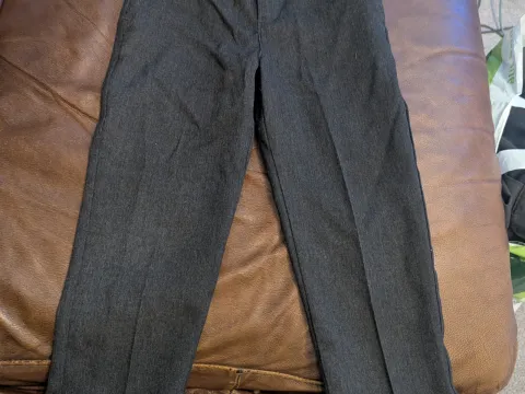 Boys grey school trousers 5-6 asda