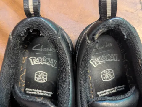 Clarks Pokemon shoes 12G