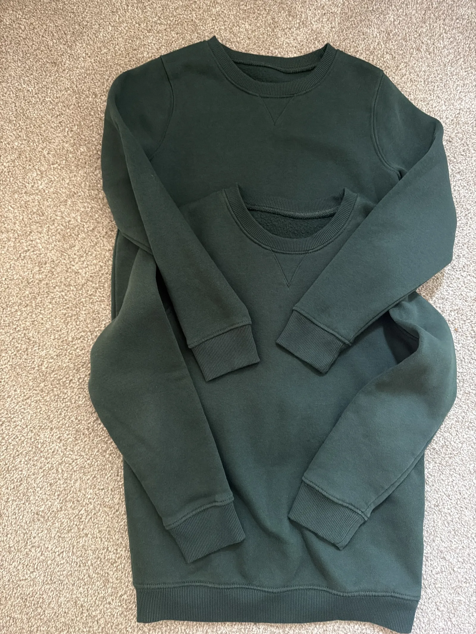 Green sweaters