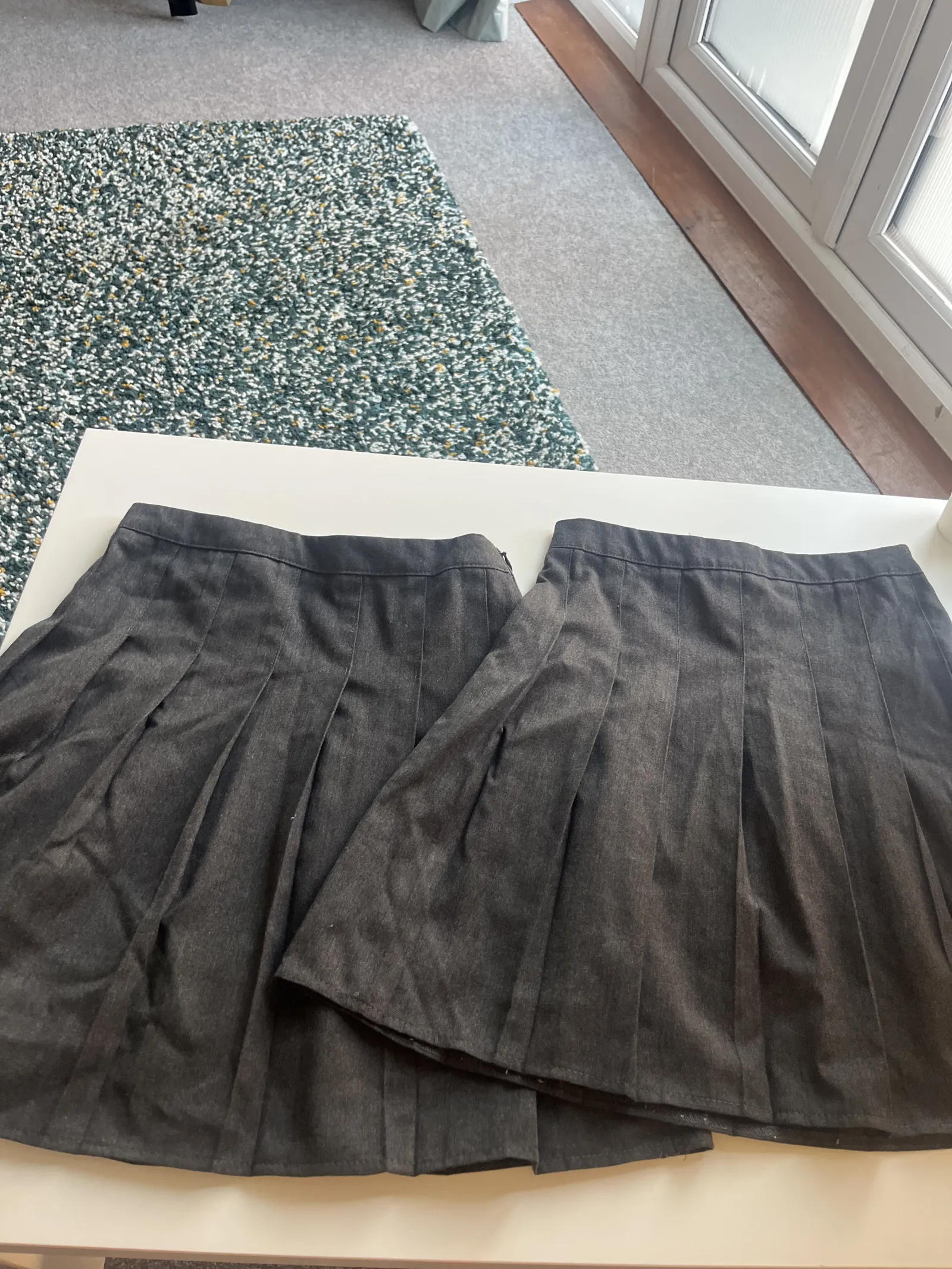 Grey skirts