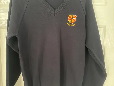 Navy Brynteg school jumper - size 34”