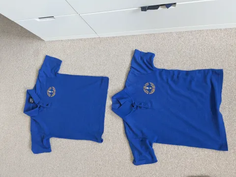 Blue BIPS polo shirt