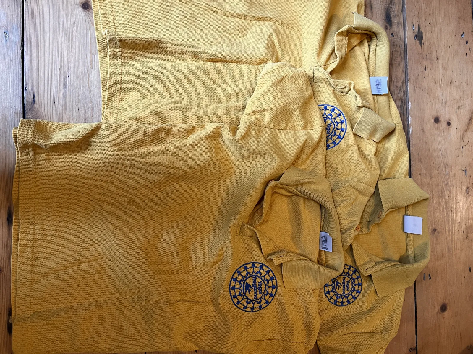3x 7-8 Yellow polos