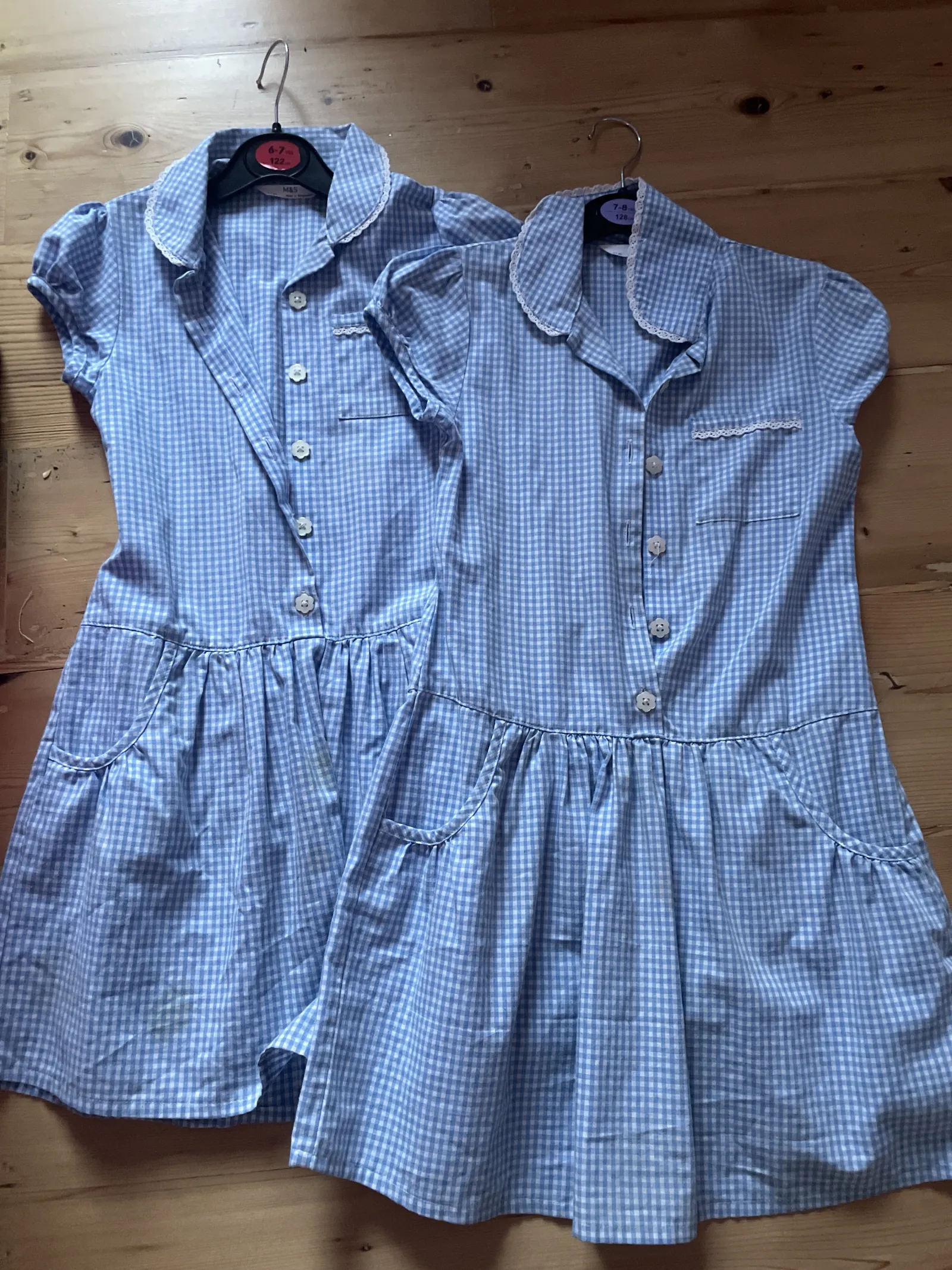 Summer dress M and S x2 age 6-7
