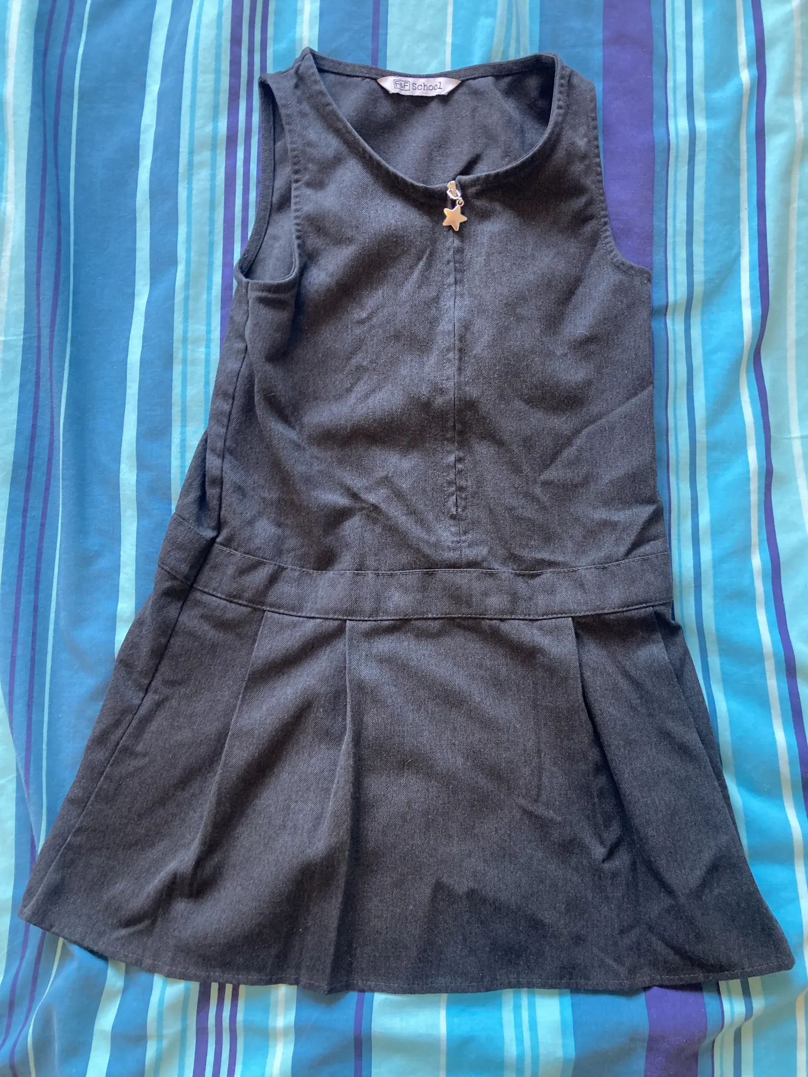 Grey F&F Pinafore Dress