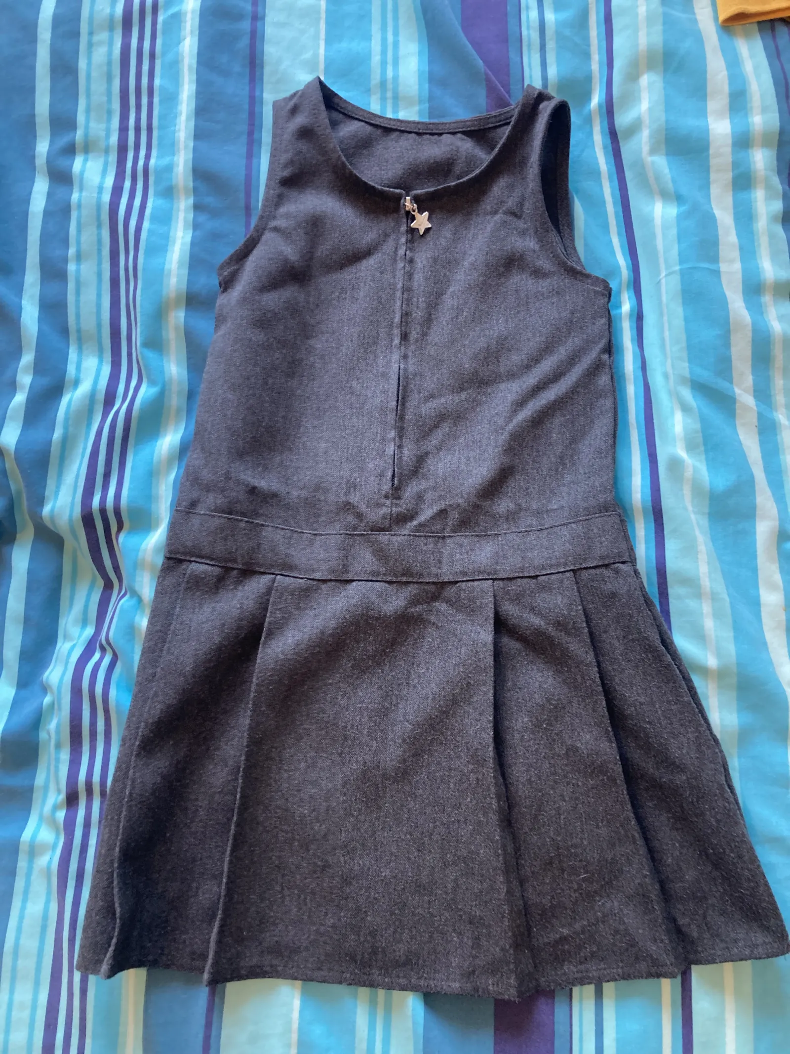 Grey F&F Pinafore Dress