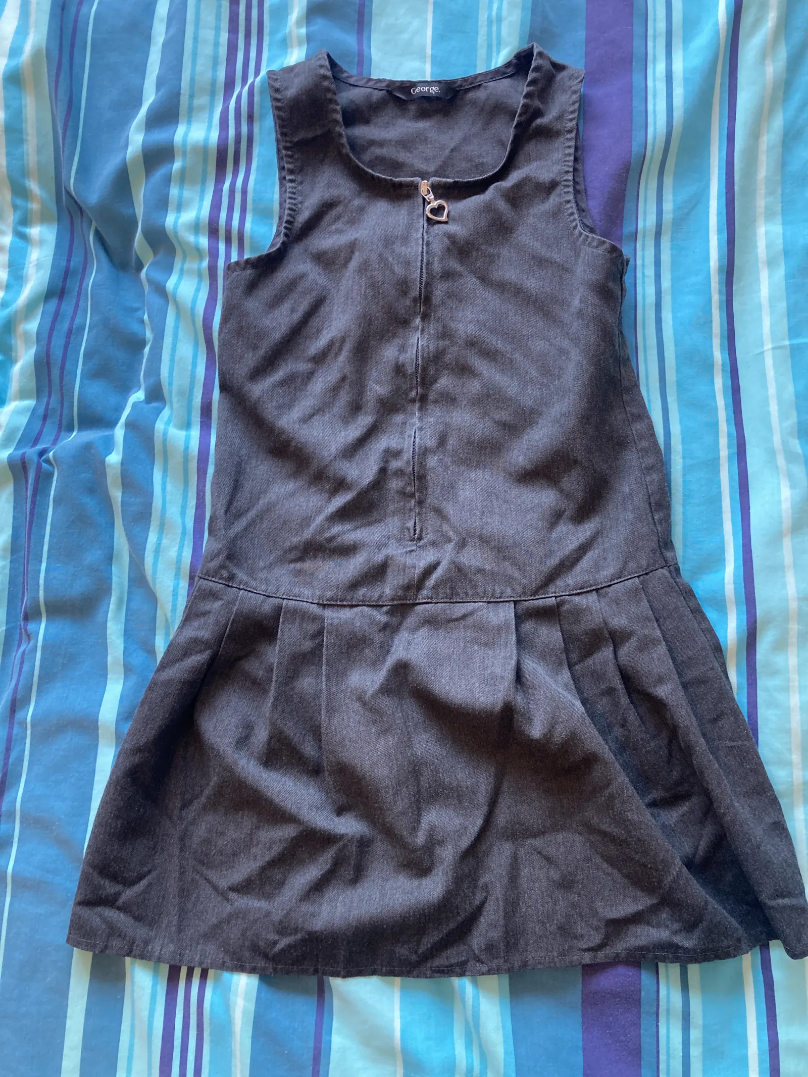 Grey George Pinafore Dress