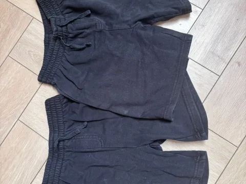 Tesco plain black PE shorts