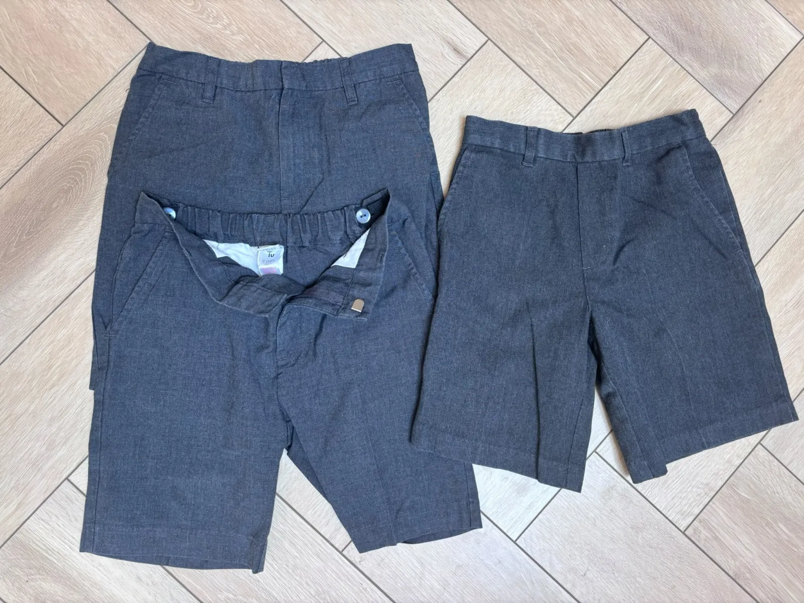 Age 6-7 x3 grey boys shorts