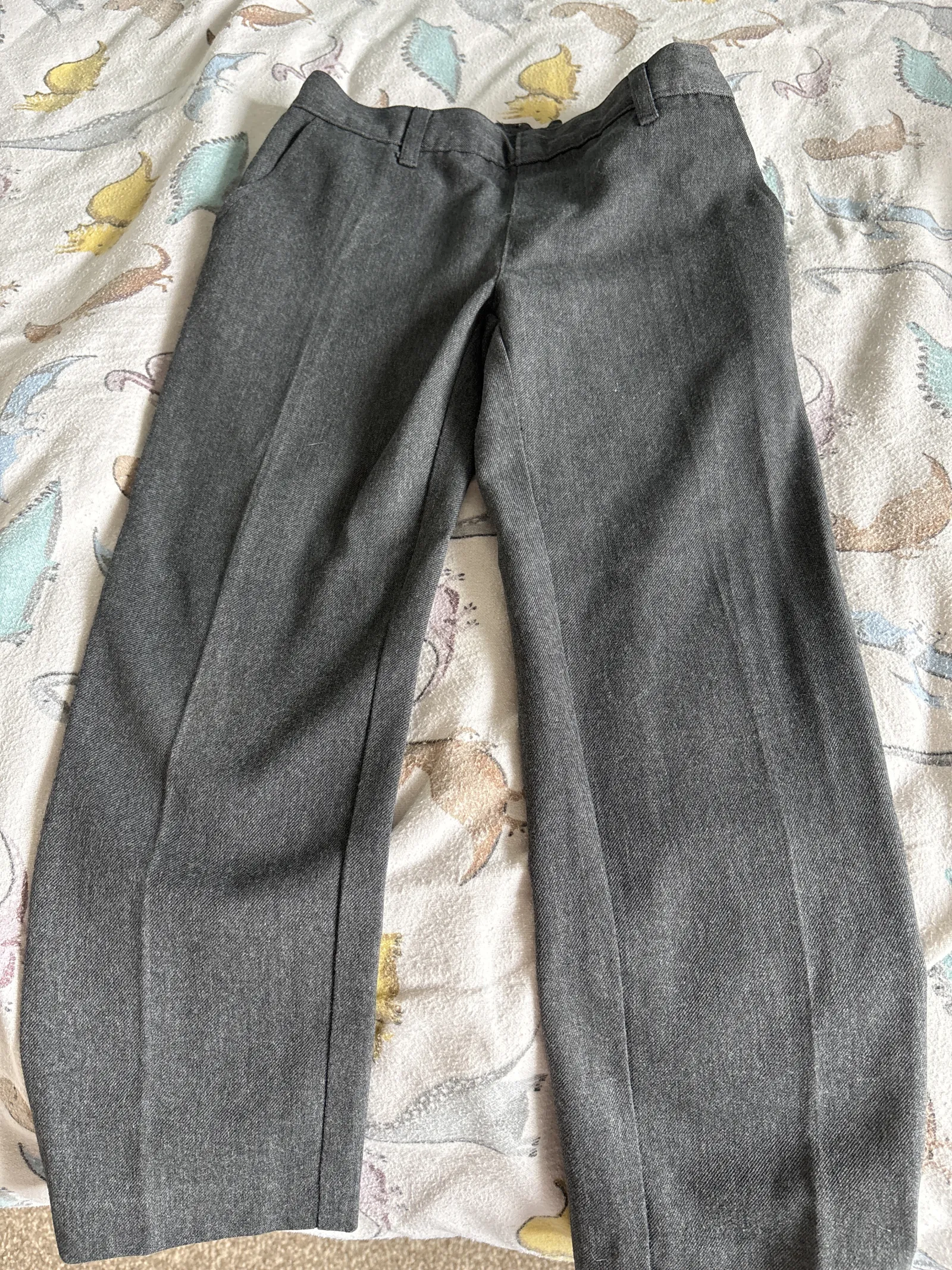 M&S boys grey slim trousers