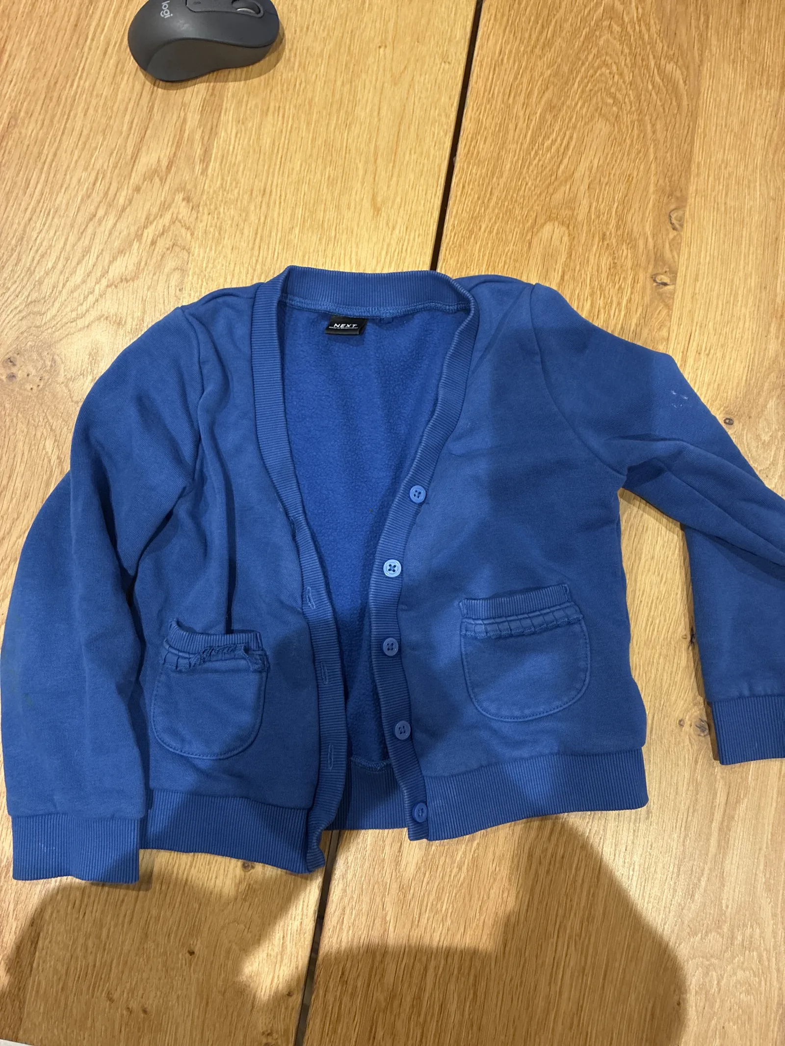 Blue cardigan age 5 unbranded