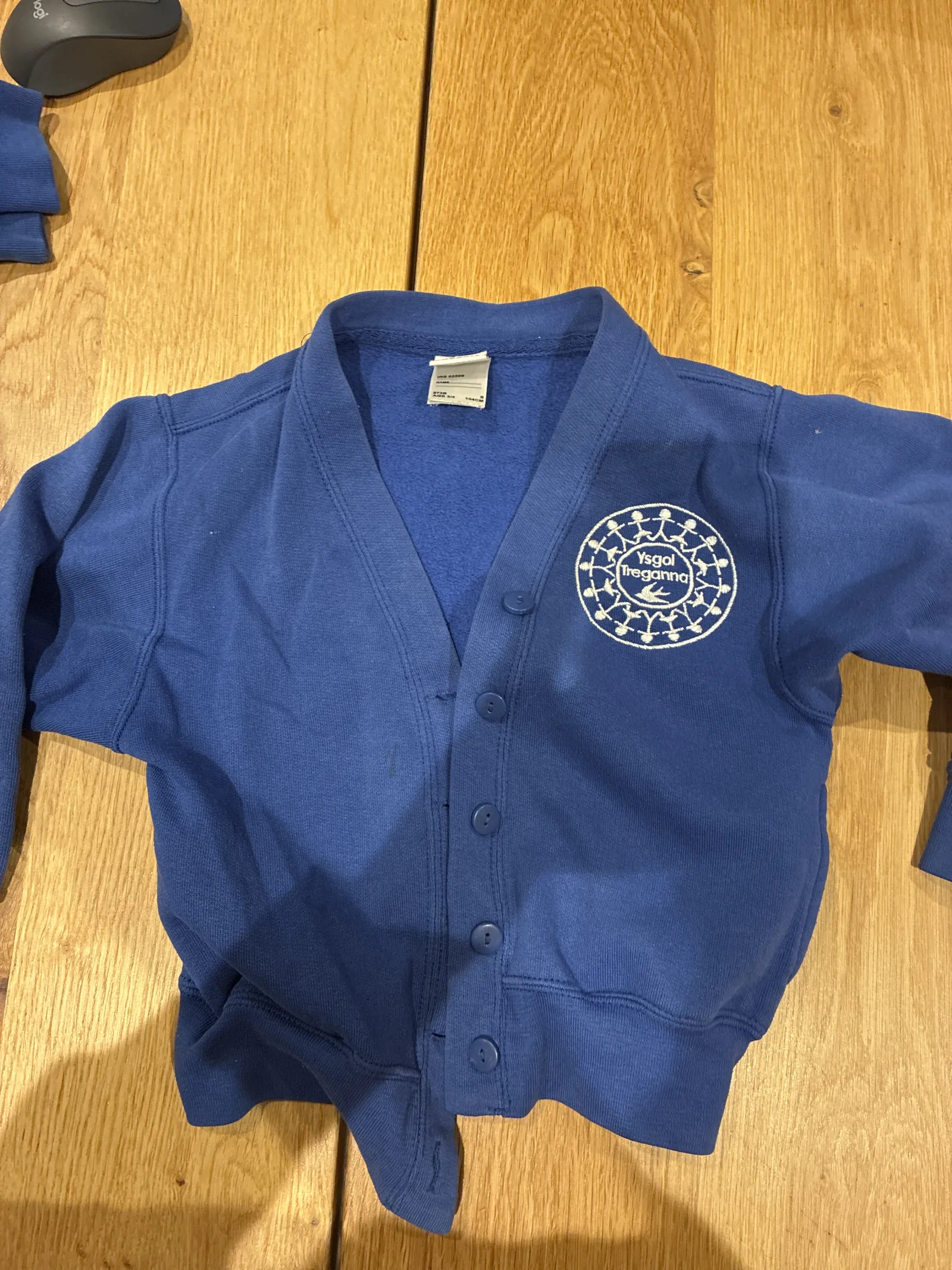 Cardigan with logo 3-4