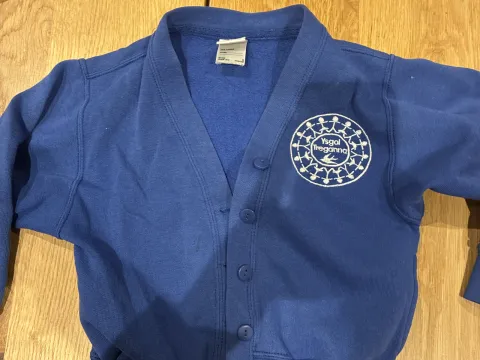 Cardigan with logo 3-4