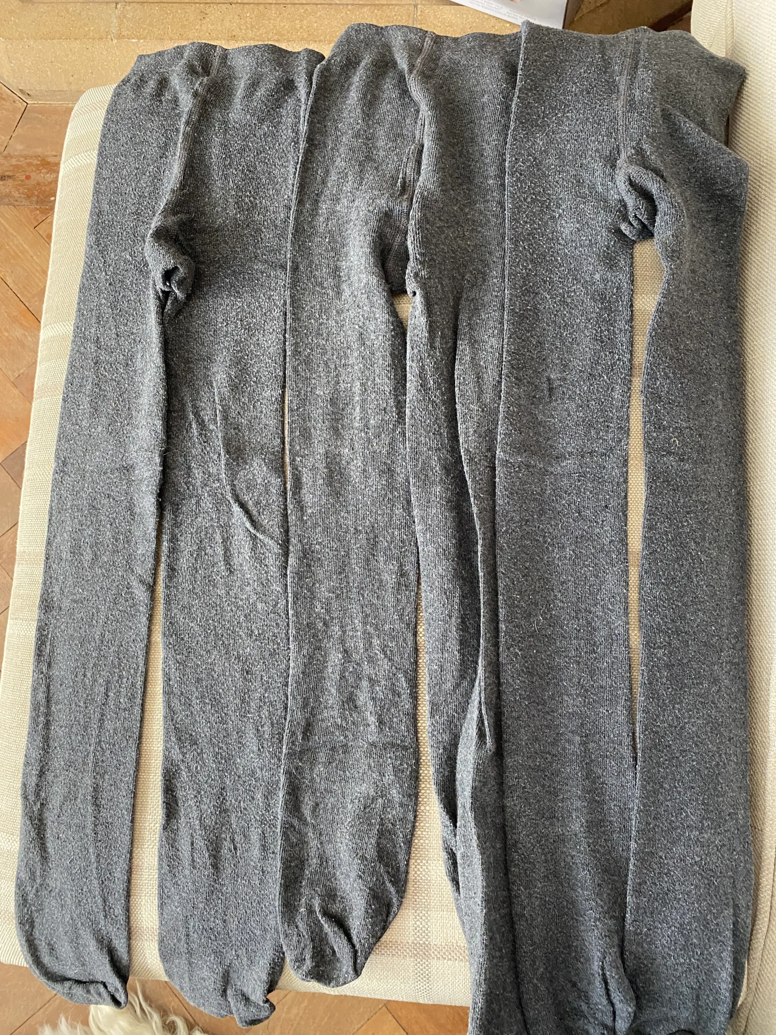 X4 Girls grey tights 5-6