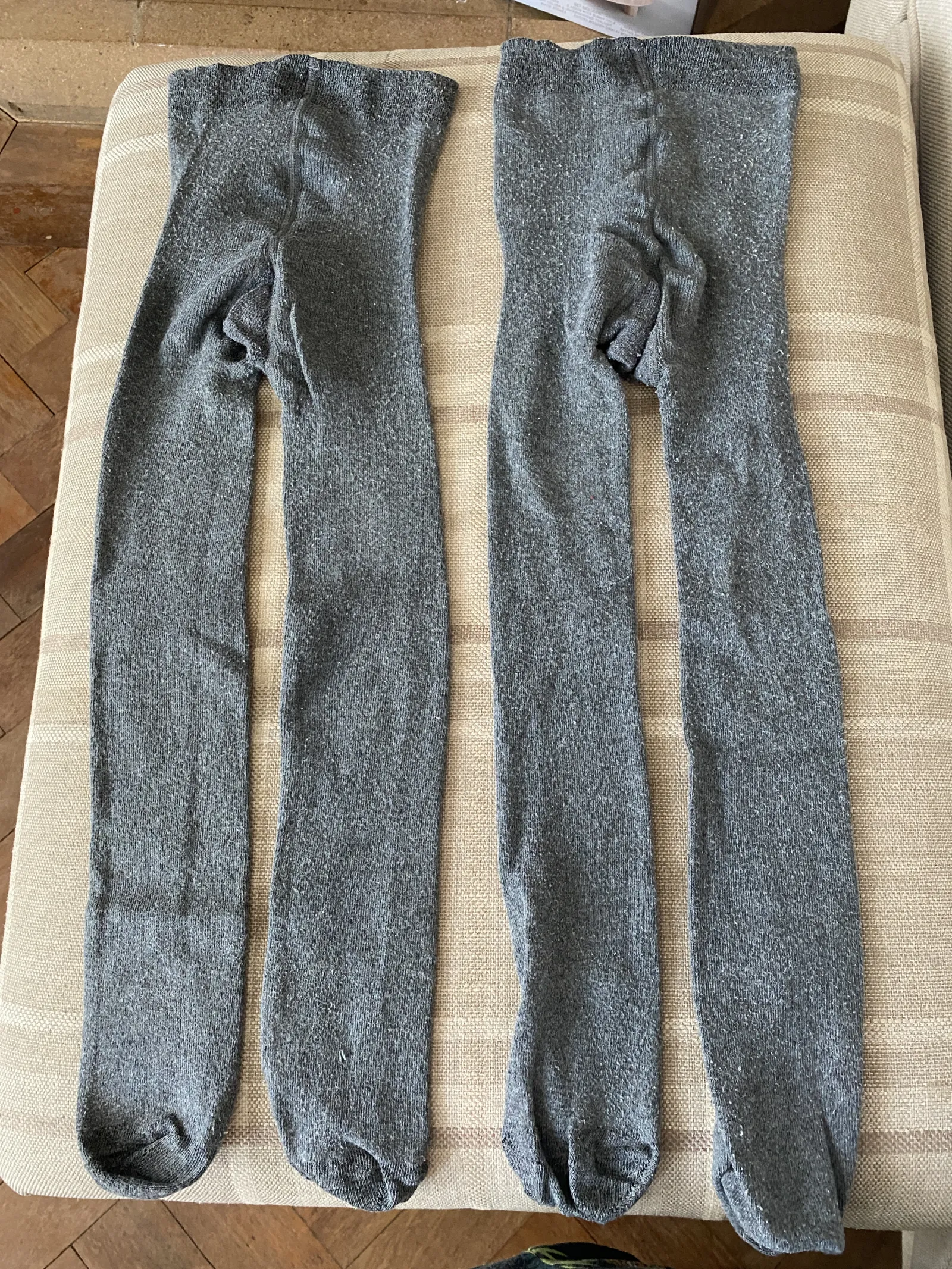 X4 Girls grey tights 5-6