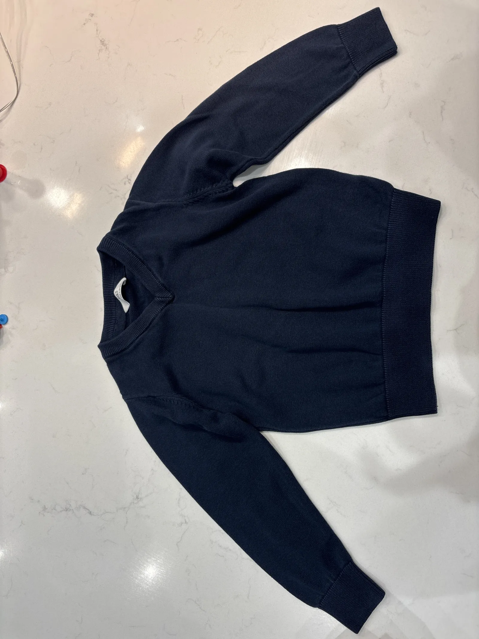 5xNavy V neck jumpers  M&S